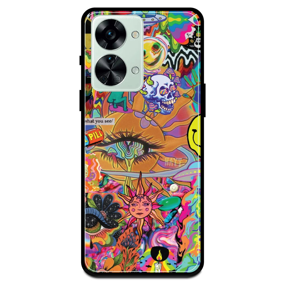 Trippy Collage - Armor Case For OnePlus Models One Plus Nord CE 2 5G