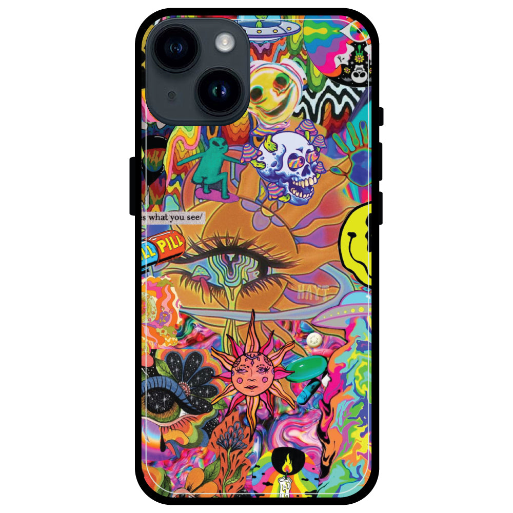 Trippy Collage - Armor Case For Apple iPhone Models 14