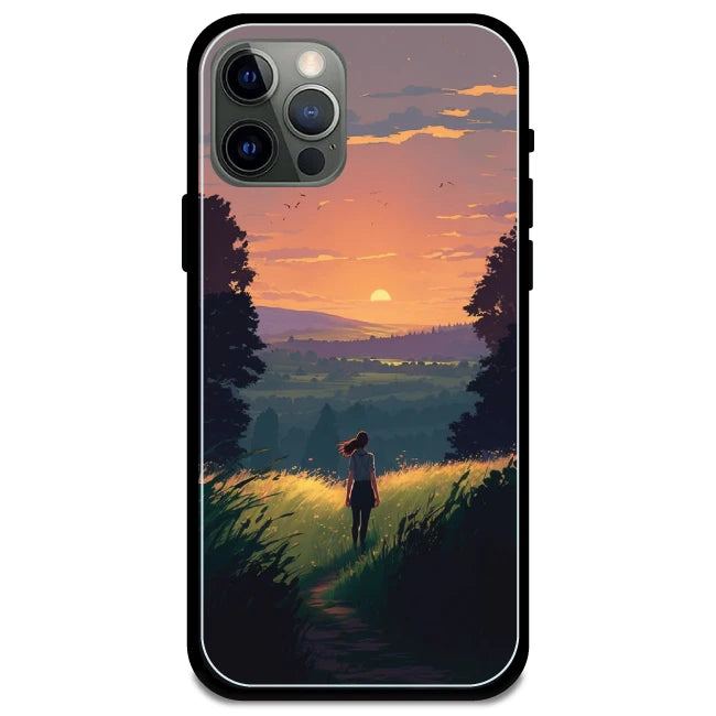 Girl & The Mountains - Armor Case For Apple iPhone Models Iphone 12 Pro Max