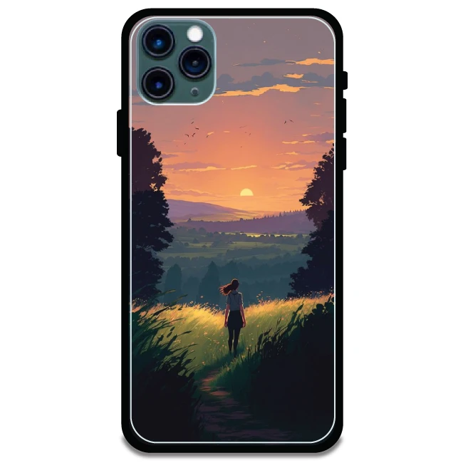 Girl & The Mountains - Armor Case For Apple iPhone Models Iphone 11 Pro Max