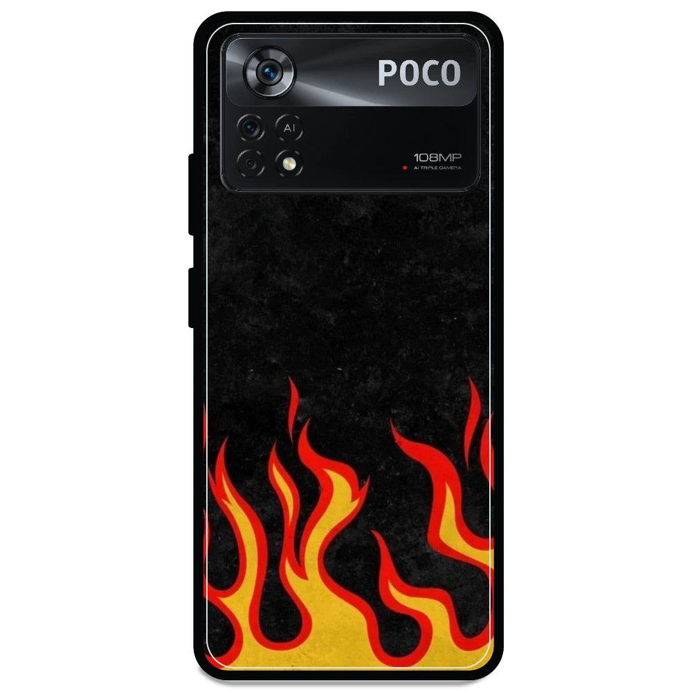 Low Flames - Armor Case For Poco Models Poco X4 Pro 5G