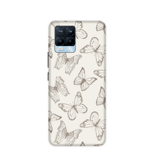 White Butterflies - Hard Cases For Realme Models
