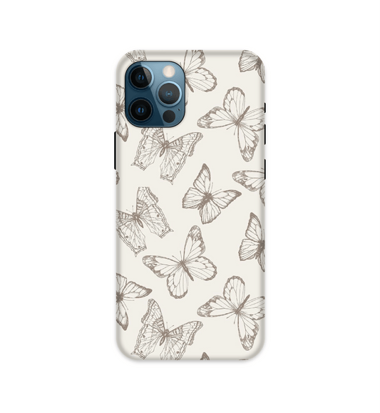 White Butterflies - Hard Cases For iPhone Models