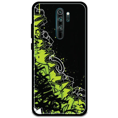 Green Graffiti - Armor Case For Redmi Models 8 Pro