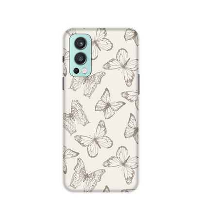 White Butterflies - Hard Cases For OnePlus Models