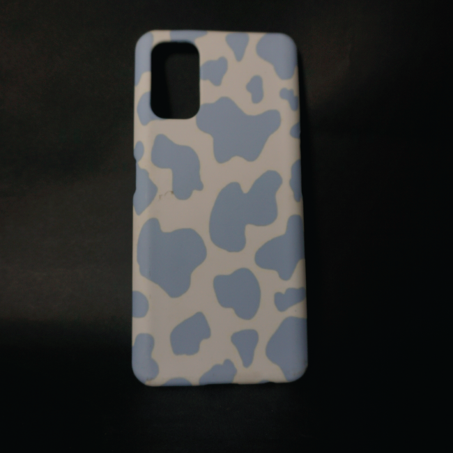 Blue Cow Print Hard Case- Realme 7 Pro