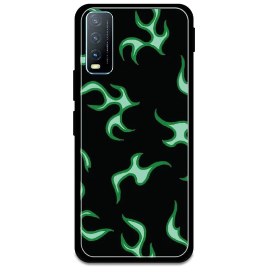 Green Flames - Armor Case For Vivo Models