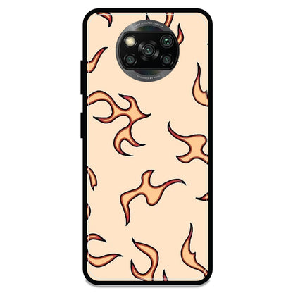 Yellow Flames - Armor Case For Poco Models Poco X3