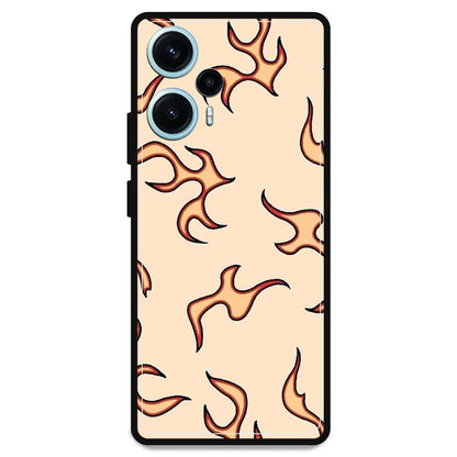 Yellow Flames - Armor Case For Poco Models Poco F5 5G