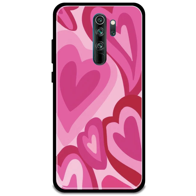 Pink Mini Hearts  - Armor Case For Redmi Models 8 Pro