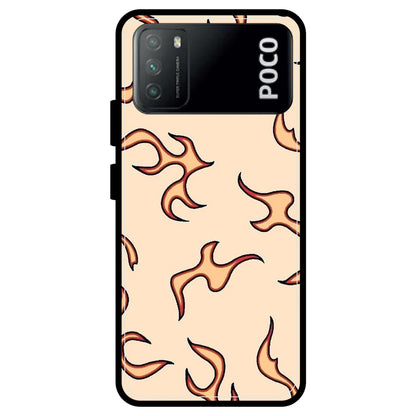 Yellow Flames - Armor Case For Poco Models Poco M3