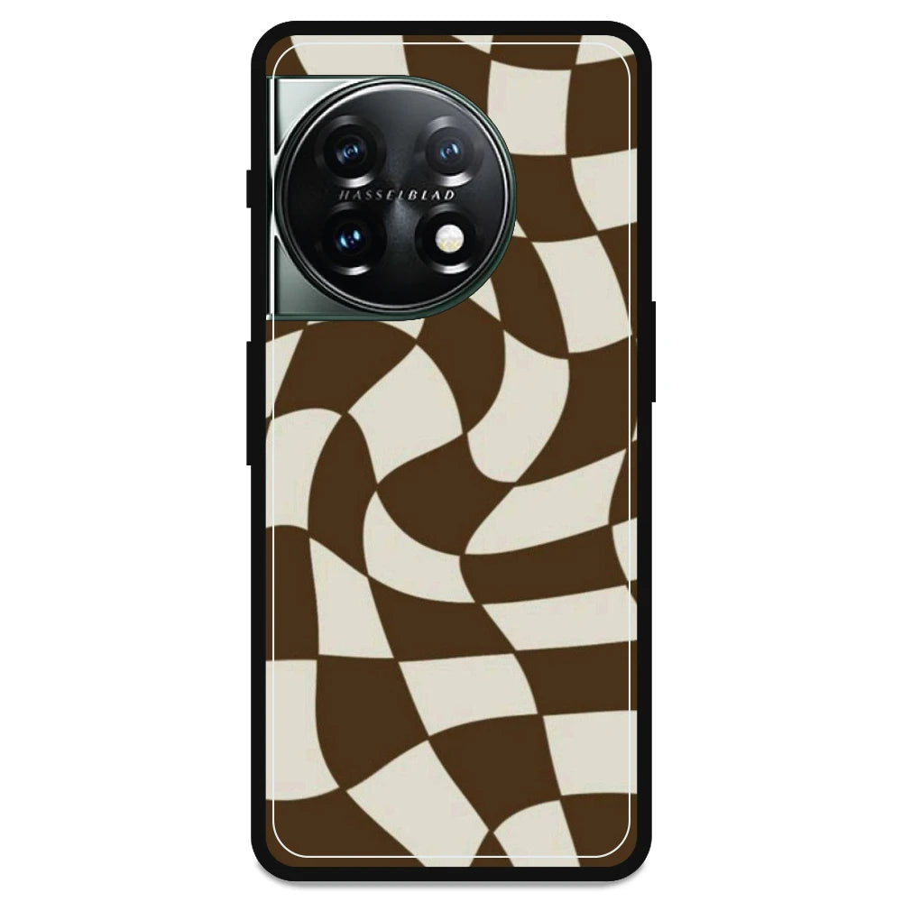 Brown Checks - Armor Case For OnePlus Models OnePlus 11