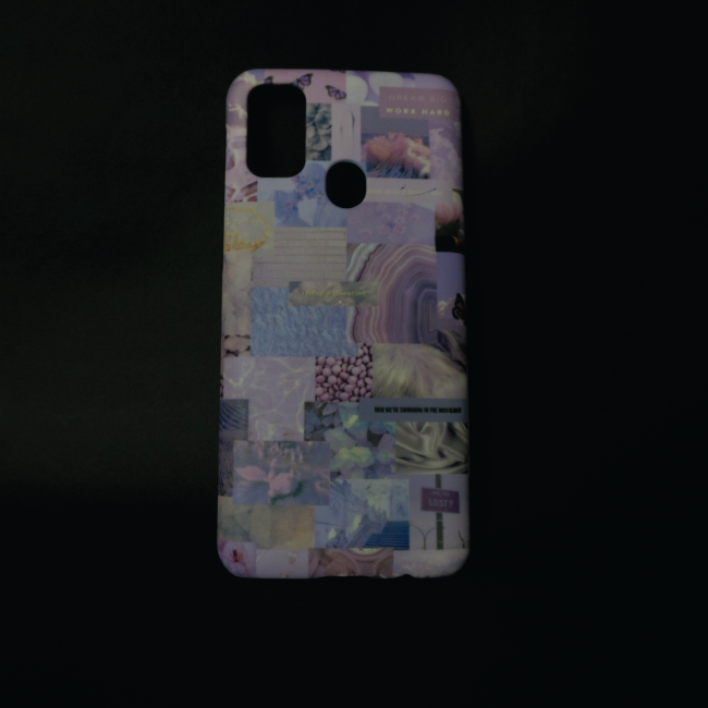 Purple Collage Hard Case- Samsung M30s