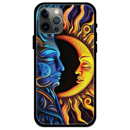 Sun & Moon Art - Armor Case For Apple iPhone Models 12 Pro