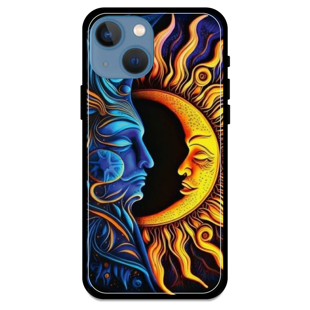 Sun & Moon Art - Armor Case For Apple iPhone Models 13 Mini