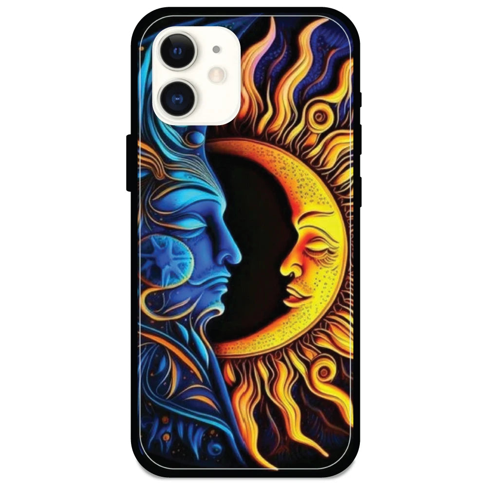 Sun & Moon Art - Armor Case For Apple iPhone Models 12