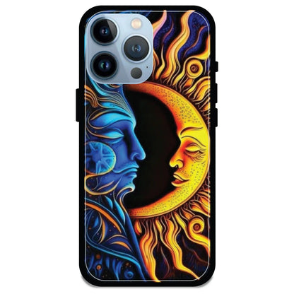 Sun & Moon Art - Armor Case For Apple iPhone Models 14 Pro Max