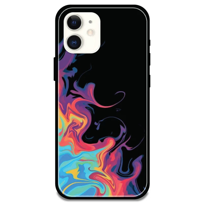 Rainbow Watermarble - Armor Case For Apple iPhone Models Iphone 12