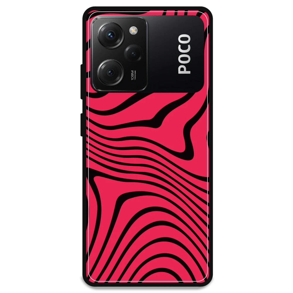 Pink Waves - Armor Case For Poco Models Poco X5 Pro 5G
