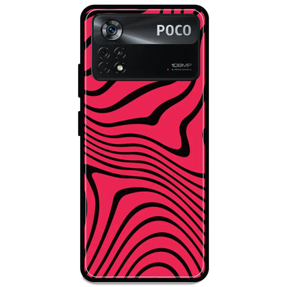 Pink Waves - Armor Case For Poco Models Poco X4 Pro 5G