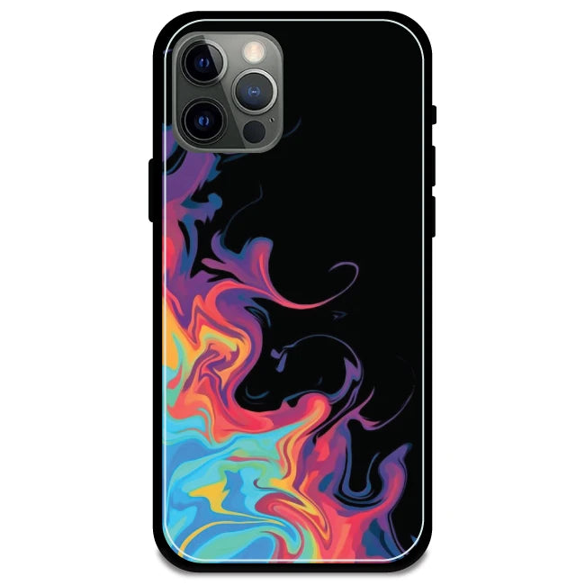 Rainbow Watermarble - Armor Case For Apple iPhone Models Iphone 12 Pro