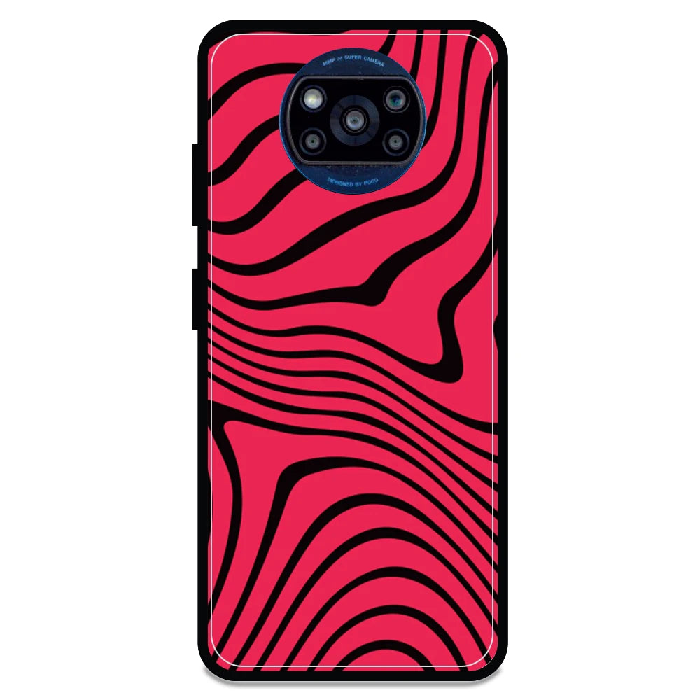 Pink Waves - Armor Case For Poco Models Poco X3 Pro