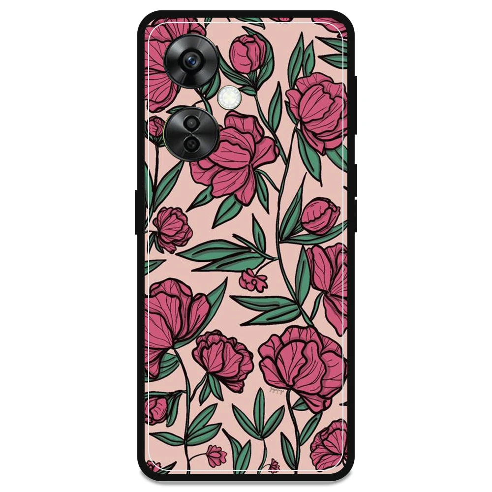 Pink Roses - Armor Case For OnePlus Models OnePlus Nord CE 3 lite