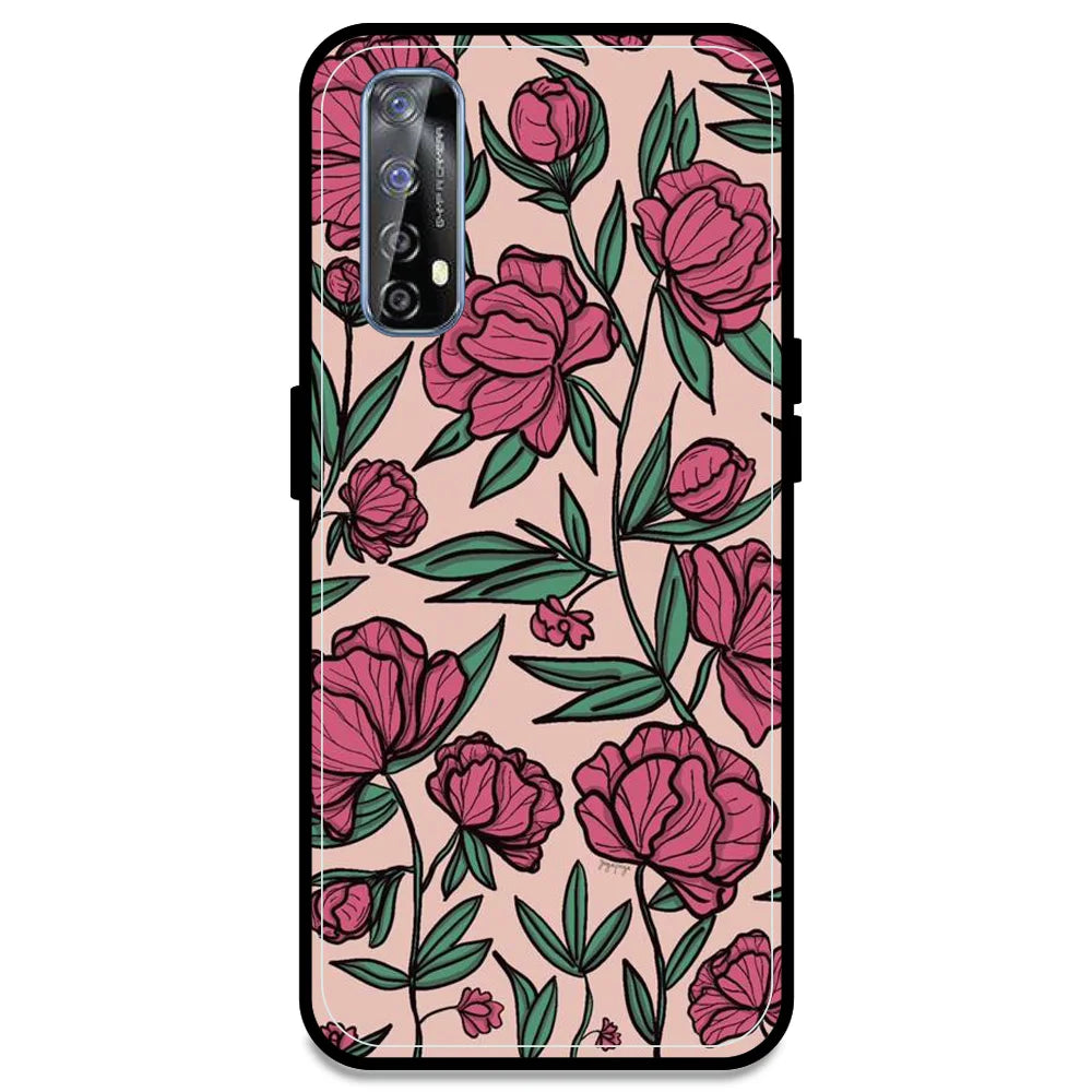 Pink Roses - Armor Case For Realme Models Realme 7