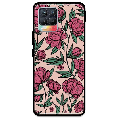 Pink Roses - Armor Case For Realme Models Realme 8 4G