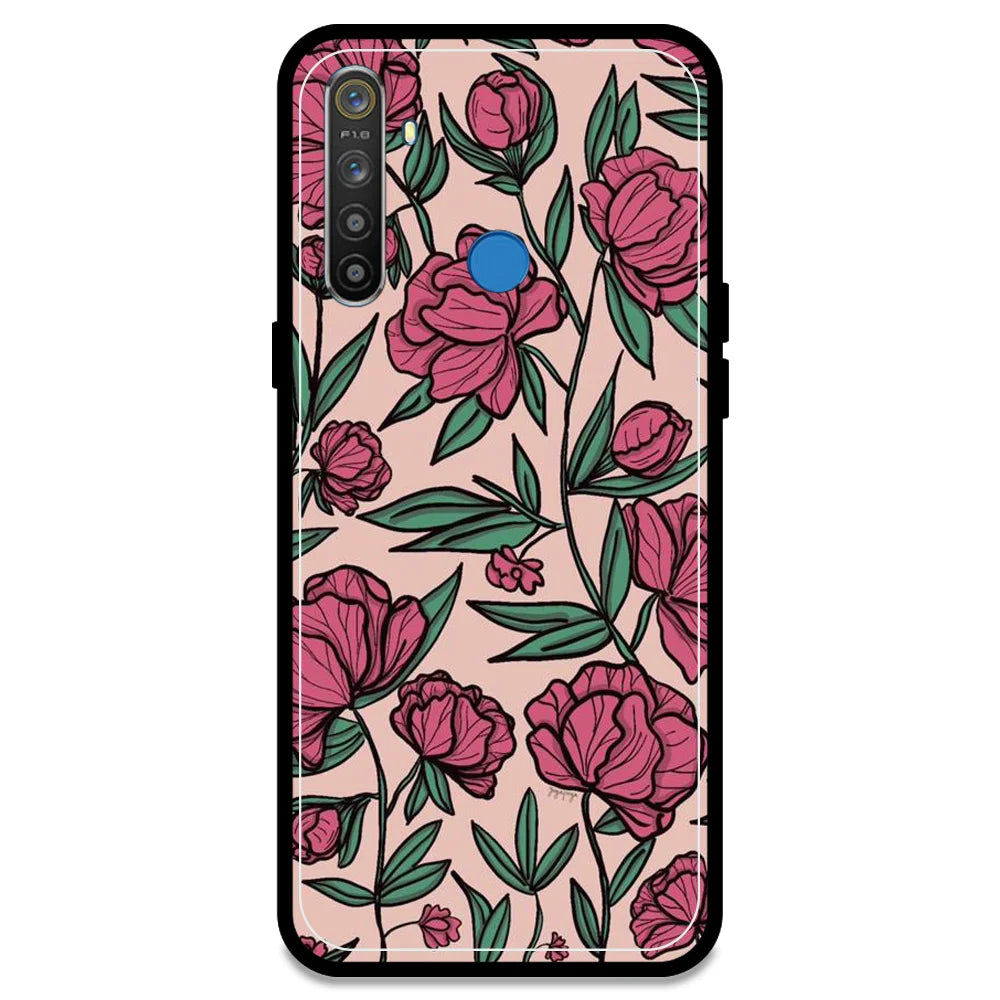 Pink Roses - Armor Case For Realme Models Realme 5