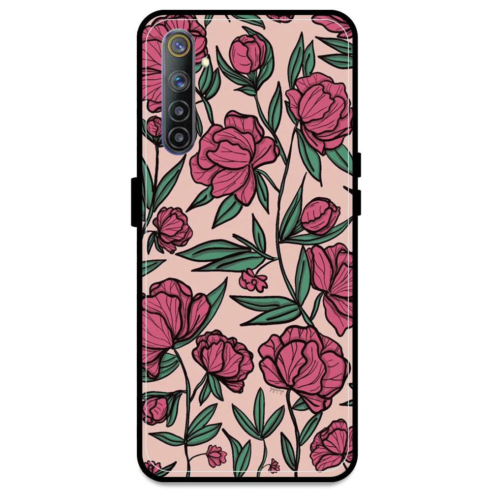 Pink Roses - Armor Case For Realme Models Realme 6