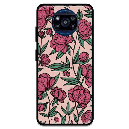 Pink Roses - Armor Case For Poco Models Poco X3 Pro