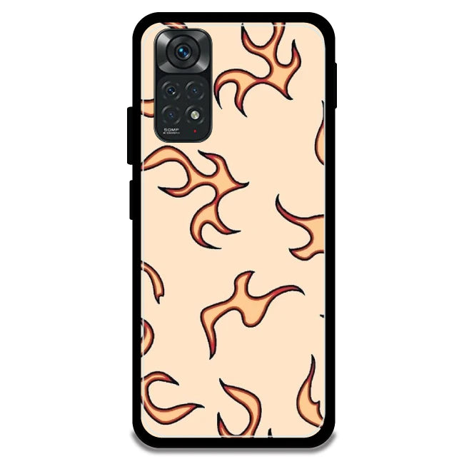 Yellow Flames - Armor Case For Redmi Models 11 4g