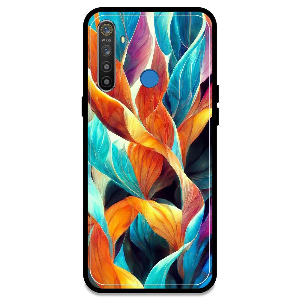 Leaves Abstract Art - Armor Case For Realme Models Realme 5S