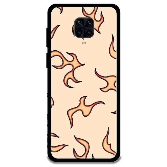 Yellow Flames - Armor Case For Poco Models Poco M2 Pro