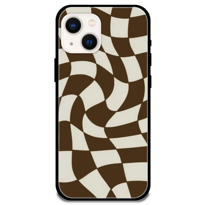 Brown Checks - Armor Case For Apple iPhone Models Iphone 13