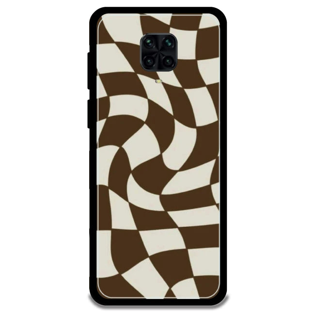 Brown Checks - Armor Case For Poco Models Poco M2 Pro