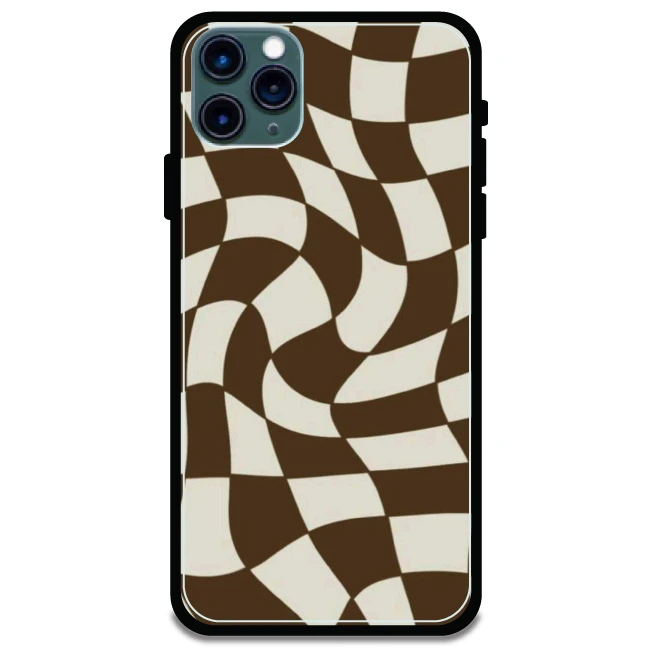 Brown Checks - Armor Case For Apple iPhone Models Iphone 11 Pro