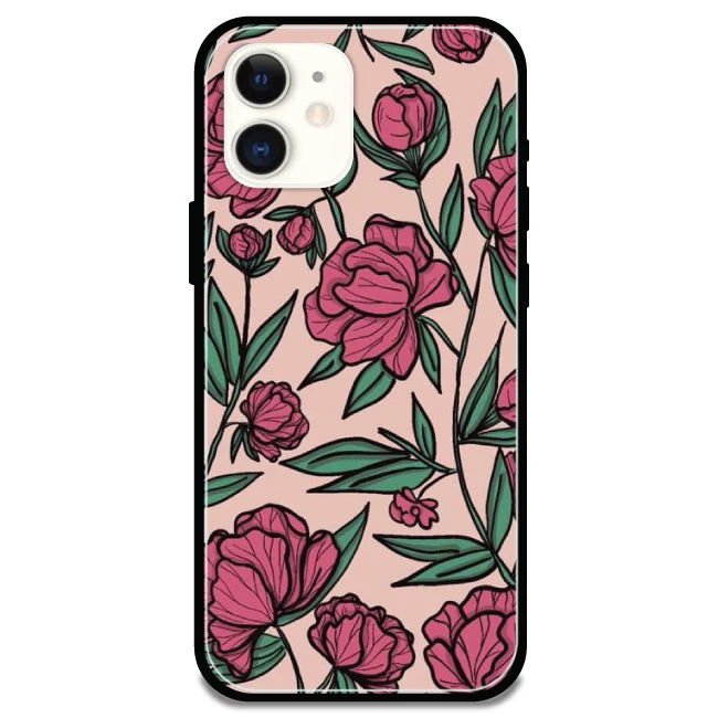 Pink Roses - Armor Case For Apple iPhone Models Iphone 12
