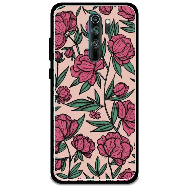 Pink Roses - Armor Case For Redmi Models 8 Pro