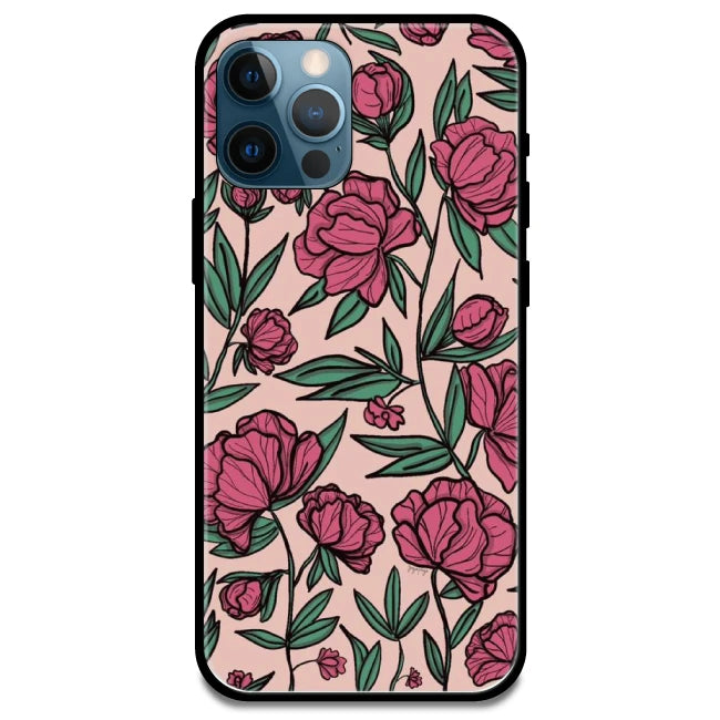 Pink Roses - Armor Case For Apple iPhone Models Iphone 14 Pro