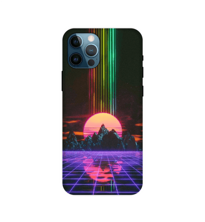 Retro Sunset Synthwave - Hard Cases For iPhone Models