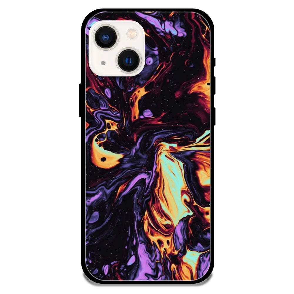 Purple & Orange Swirl - Armor Case For Apple iPhone Models 13