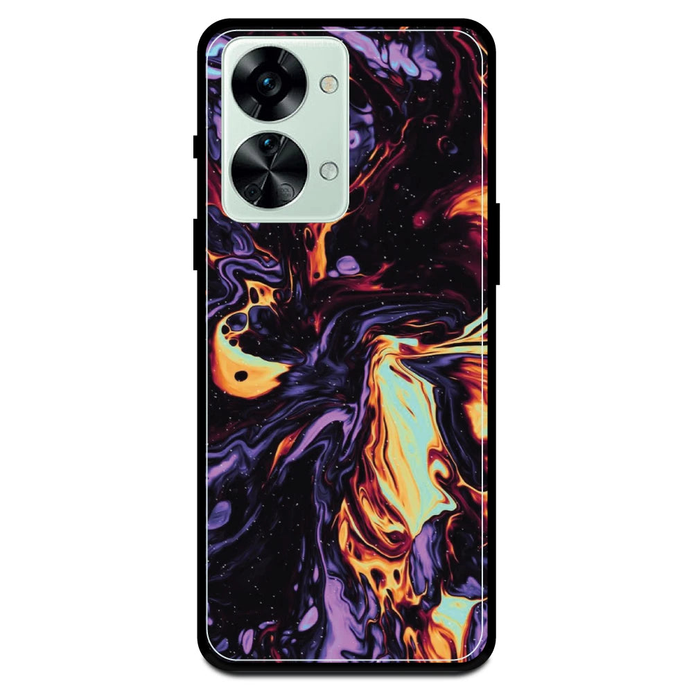 Purple & Orange Swirl - Armor Case For OnePlus Models One Plus Nord 2T