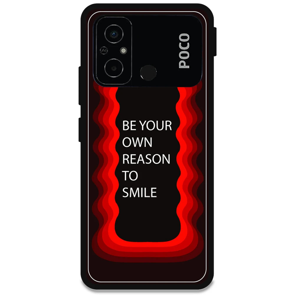 'Be Your Own Reason To Smile' - Armor Case For Poco Models Poco C55