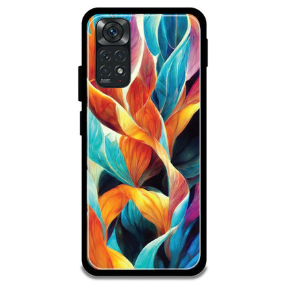 Leaves Abstract Art - Armor Case For Redmi Models 11 4g