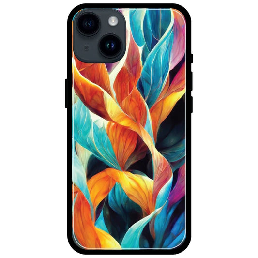 Leaves Abstract Art - Armor Case For Apple iPhone Models Iphone 14