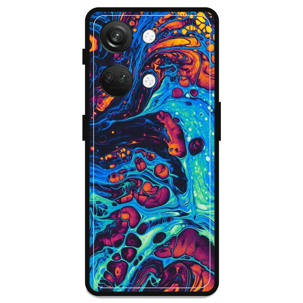 Blue And Orange Swirl - Armor Case For OnePlus Models OnePlus Nord 3