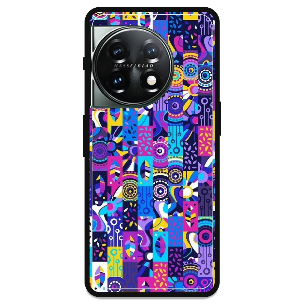 Purple Geometric Art - Armor Case For OnePlus Models OnePlus 11