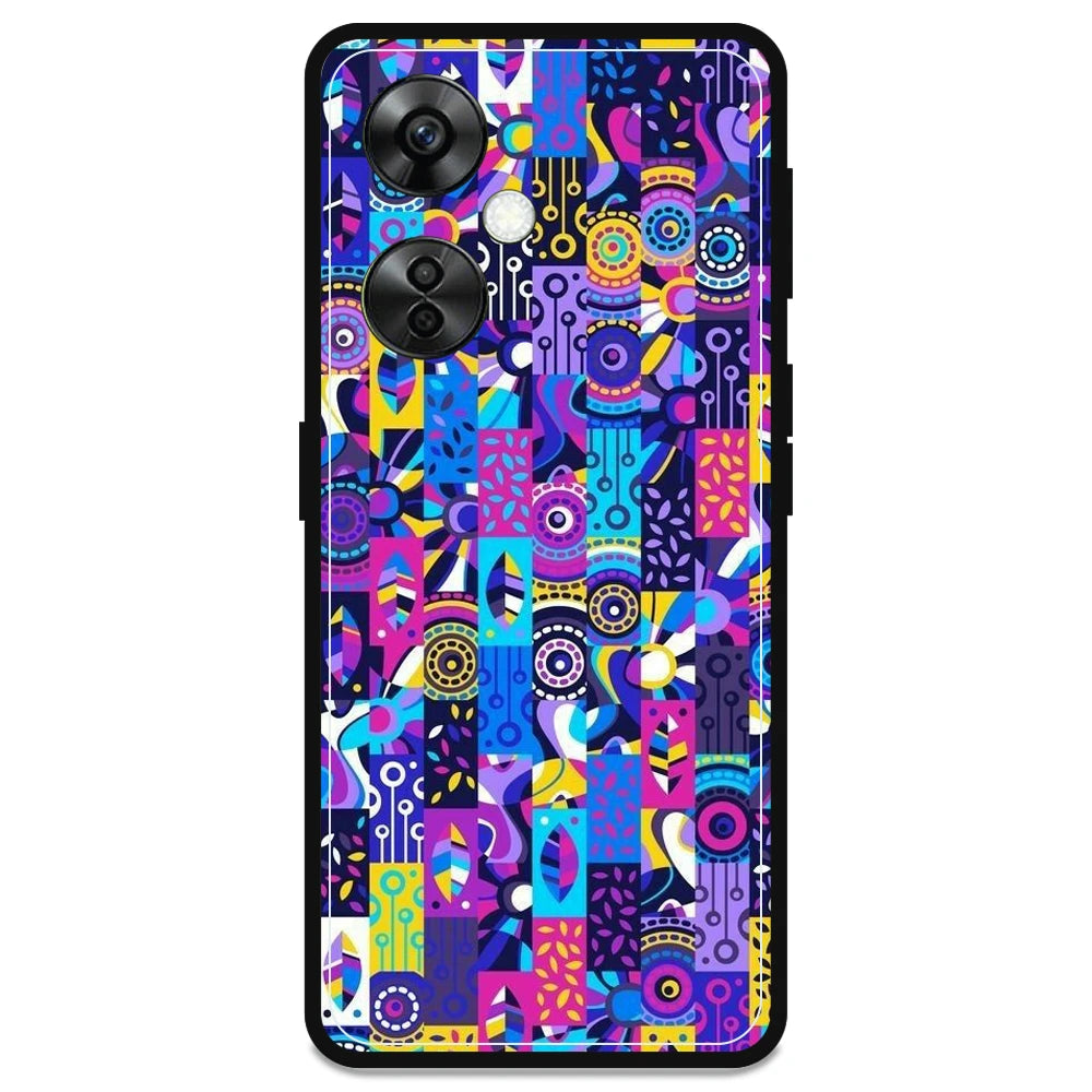 Purple Geometric Art - Armor Case For OnePlus Models OnePlus Nord CE 3 lite